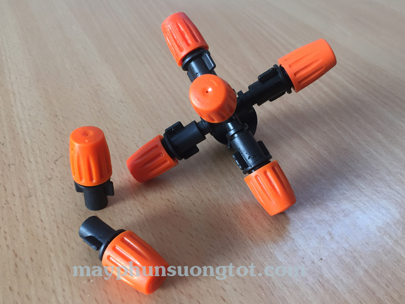 bo bec phun suong 6 huong Bộ béc phun sương 6 hướng dễ dàng tháo rời để vệ sinh đầu béc phun