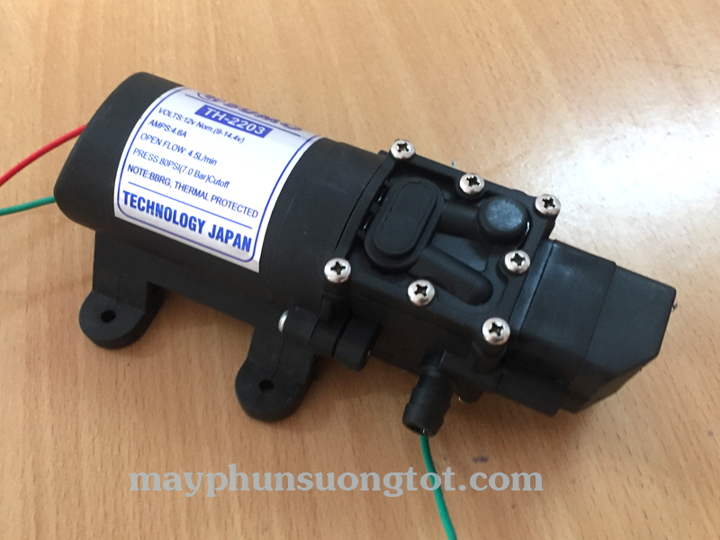 may bom phun suong ap luc 12V Máy bơm phun sương áp lực mini 12V